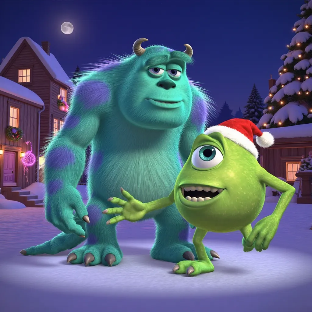 Monsters Christmas With Mike Sully Disney Pixar